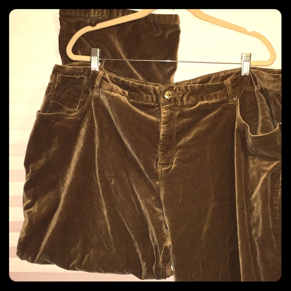 Tan, brown Velour jeans/pants